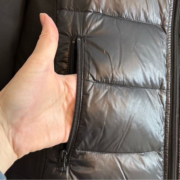 Halifax Traders Women's Black Down Putter Coat with nylon sleeves size Large - Picture 2 of 9